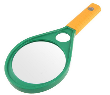 Лупа ручна 75мм (з компасом на ручці)
