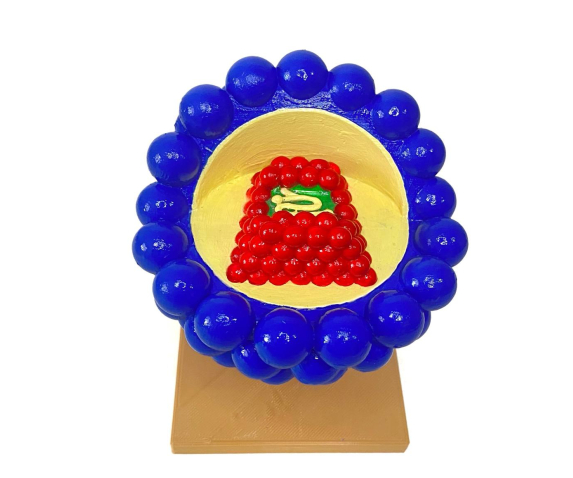 Обʼємна модель. Вірусу СНІДу (AIDS) тип 2