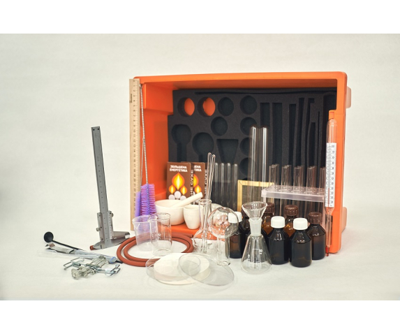 Комплект посуду, пристосувань та розхідних матеріалів для проведення демонстраційних та лабораторних робіт з фізики