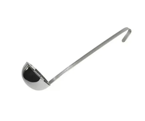 Черпак металевий з гачком, 180 мл
