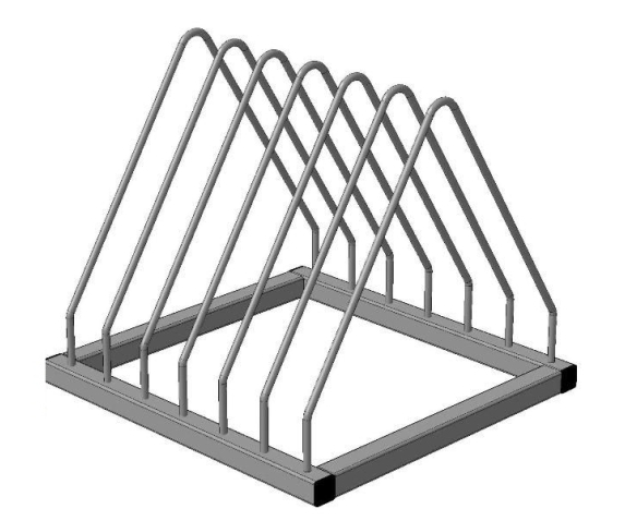 Полиця для сушіння та зберігання дощок і кришок, 6 комірок (настільна)