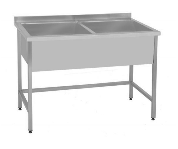 Мийка виробнича 2-секційна без полиці