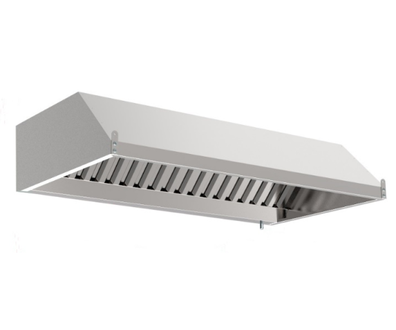 Зонт витяжний пристінний для високих потолків з фільтром