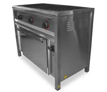 Плита електрична з духовою шафою, 3 конфорки