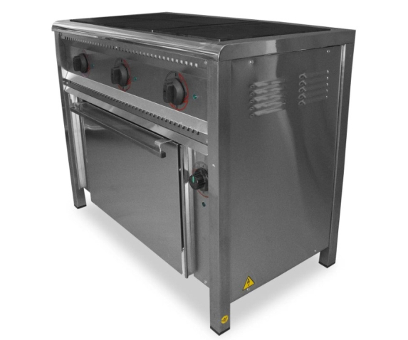 Плита електрична з духовою шафою, 3 конфорки