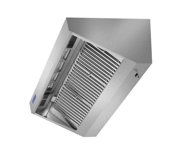 Витяжка настінна 0,8 м - з двигуном, регулятором, фільтром і лампою