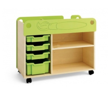 Мобільний стелаж для зберігання дидактичного ...