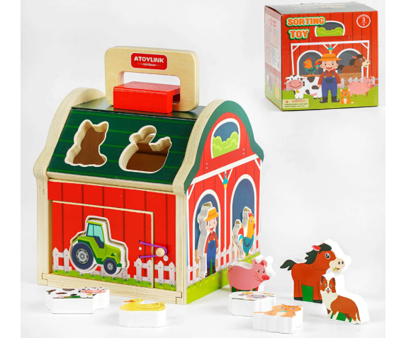 Дерев’яна гра "Будиночок сортер"