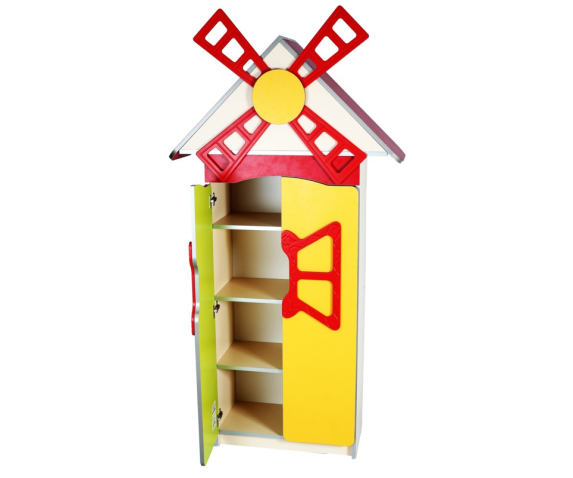 Стінка дитяча «Квіткова поляна» №9, елемент «Млин» з дверима