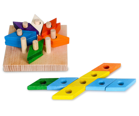 Пірамідка-мозаїка «Квітка-семибарвиця»