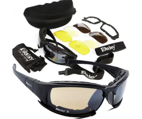 Тактичні окуляри з поляризацією + 4 комплекти лінз