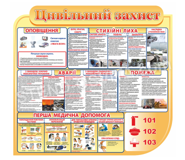 Стенд «Цивільний захист»