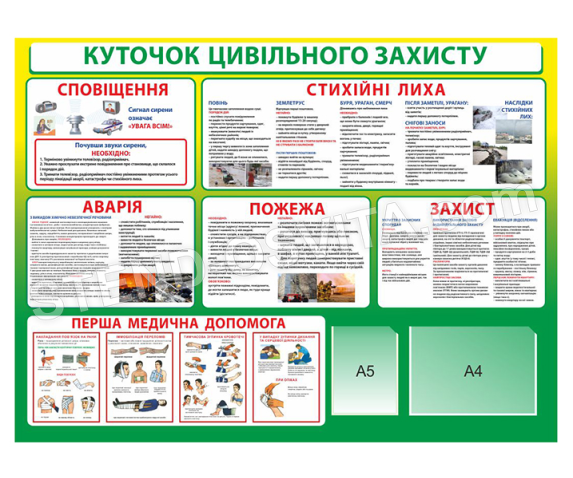 Стенд «Куточок цивільного захисту»