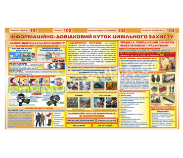 Стенд «Інформаційно-довідковий куточок цивіль...