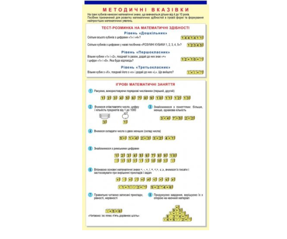 Комплект лічильного матеріалу роздатковий для лічби від 0 до 1000