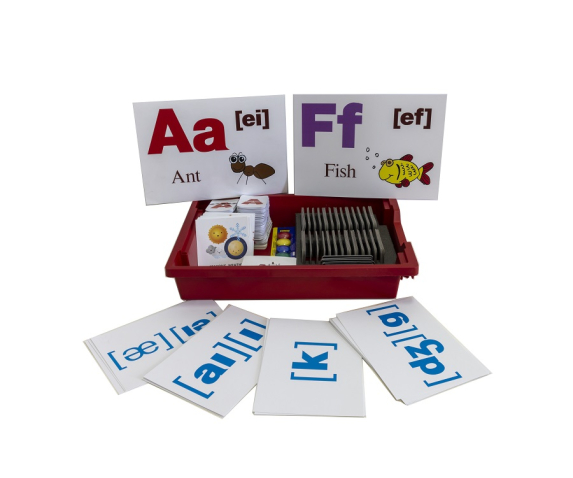 Комплект демонстраційного набору букв на магнітах та набору тематичних малюнків (англійська мова)
