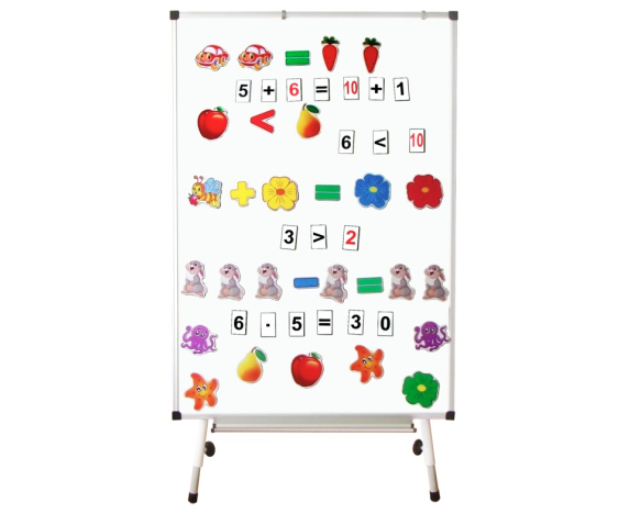 Каса цифр і лічильного матеріалу на магнітному кріпленні  (140 елементів)