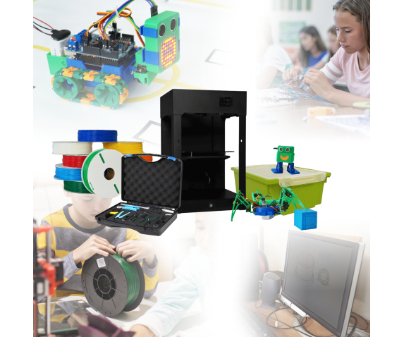 3Д-принтер з витратними матеріалами та лабораторія з робототехніки "3Д-ЛабРобо" 