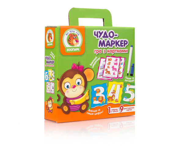 Гра з картками Чудо-маркер Зоопарк