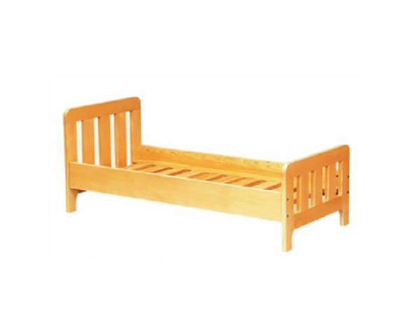 Ліжко дитяче з натуральної деревини (сосна) без матрацу