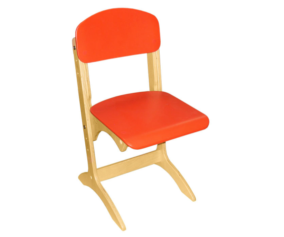 Стілець дитячий фанерний «Антошка», спинка і сидіння фарбовані, ростові групи №1-3