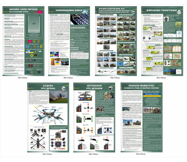 Комплект навчальних стендів для військової пі...