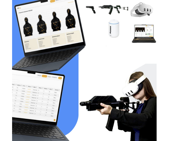 Інтерактивний стрілецький VR тренажер (лазерний тир) на 4 учня