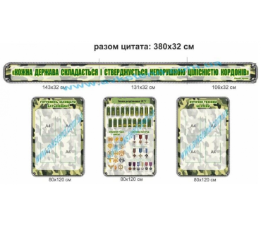 Комплект стендів для кабінету Захист України ...
