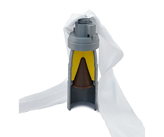 Касетний боєприпас «КОБЕ 3Б30» макет у розрізі