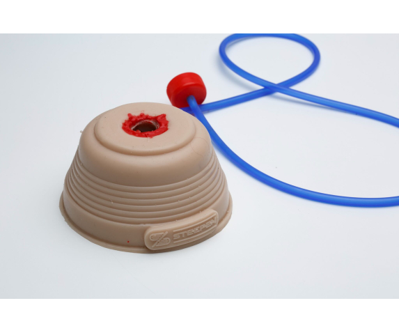 Тренажер для тампонування ранового каналу при кульовому пораненні 