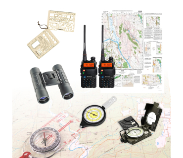 Набір для вивчення основ військової топографі...