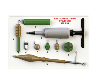 Комплект стендів «ВИБУХОНЕБЕЗПЕЧНІ ПРЕДМЕТИ» ...
