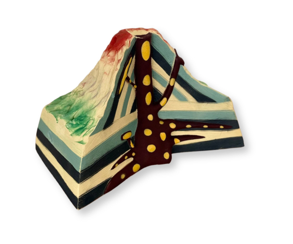 Модель будови вулкану