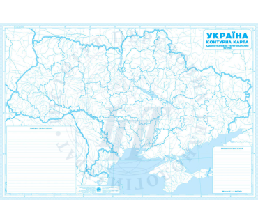 Настінна контурна карта