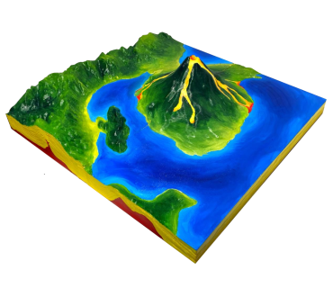 Модель розбірна “Будова вулкану”