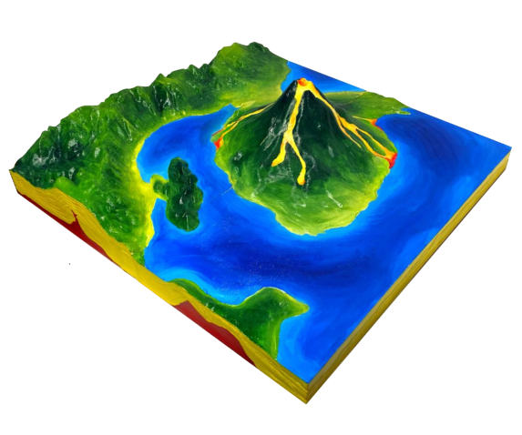 Модель розбірна “Будова вулкану”