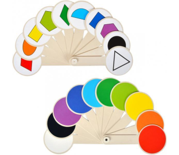 Віяло кольорів і геометричних фігур