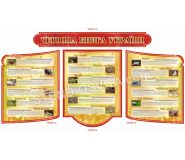Комплект стендів «Червона книга України»