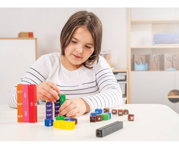 Матеріали для організації дидактичних ігор "Математичні блоки. Дроби"