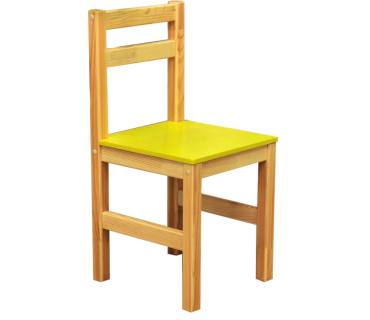 Стілець дитячий з натуральної деревини, росто...