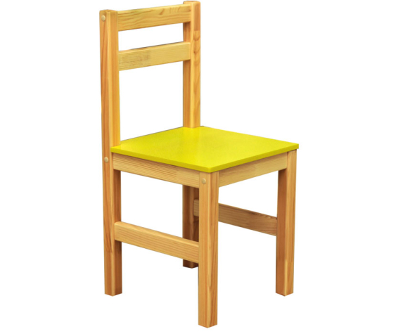Стілець дитячий з натуральної деревини ростова група №2