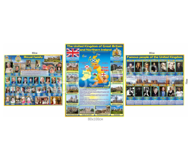 Комплект стендів для кабінету англійської мов...