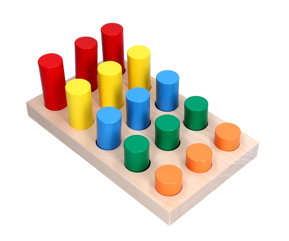 Сортер "Кольорові циліндри"