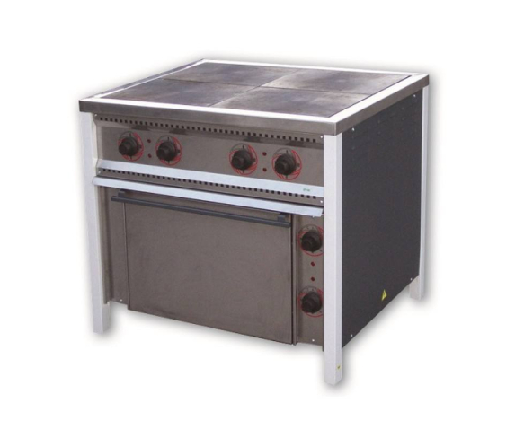 Плита електрична з духовою шафою, 4 конфорки