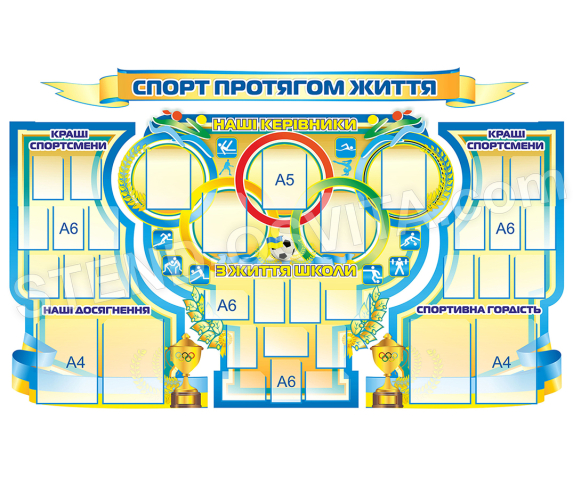 Стенд "Спорт протягом життя"