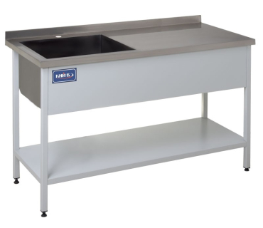 Стіл виробничий з мийкою та полицею