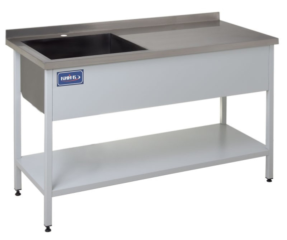 Стіл виробничий з мийкою та полицею