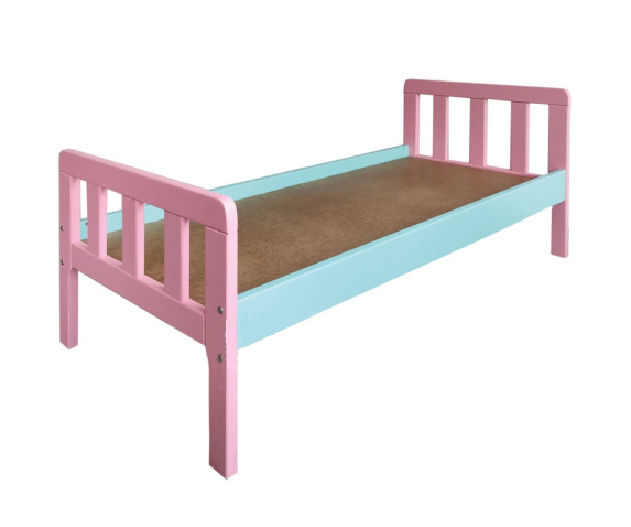 Ліжко дитяче з натуральної деревини (сосна) без матрацу
