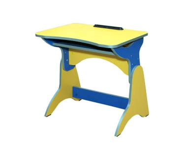 Стіл дитячий 1-місний з полицею, регулюється ...