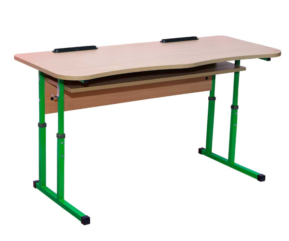 Cтіл 2-місний антисколіозний з полицею, №4-6